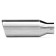 304 Polished Stainless Steel Tip - Single Wall - Inlet Dia.: 2.5" - Outlet Dia.: 4" - Overall Length: 12"
